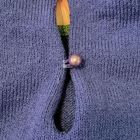 #302 Anthony Sicari- Blue Sweater, w Printed Tie & Skirt,size 12 - Picture 4 of 9